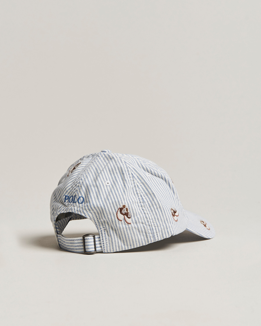 Heren | Polo Ralph Lauren Oxford Striped Cap Blue/White | Polo Ralph Lauren | Oxford Striped Cap Blue/White