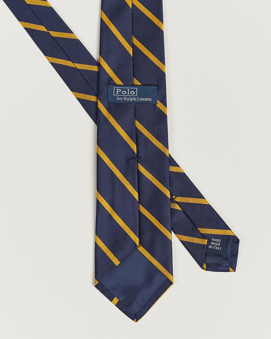 Heren | Stropdassen | Polo Ralph Lauren | Striped Tie Navy/Gold