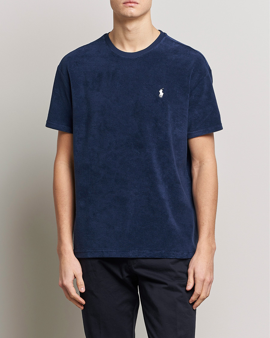 Heren |  | Polo Ralph Lauren | Cotton Terry Crew Neck T-shirt Newport Navy