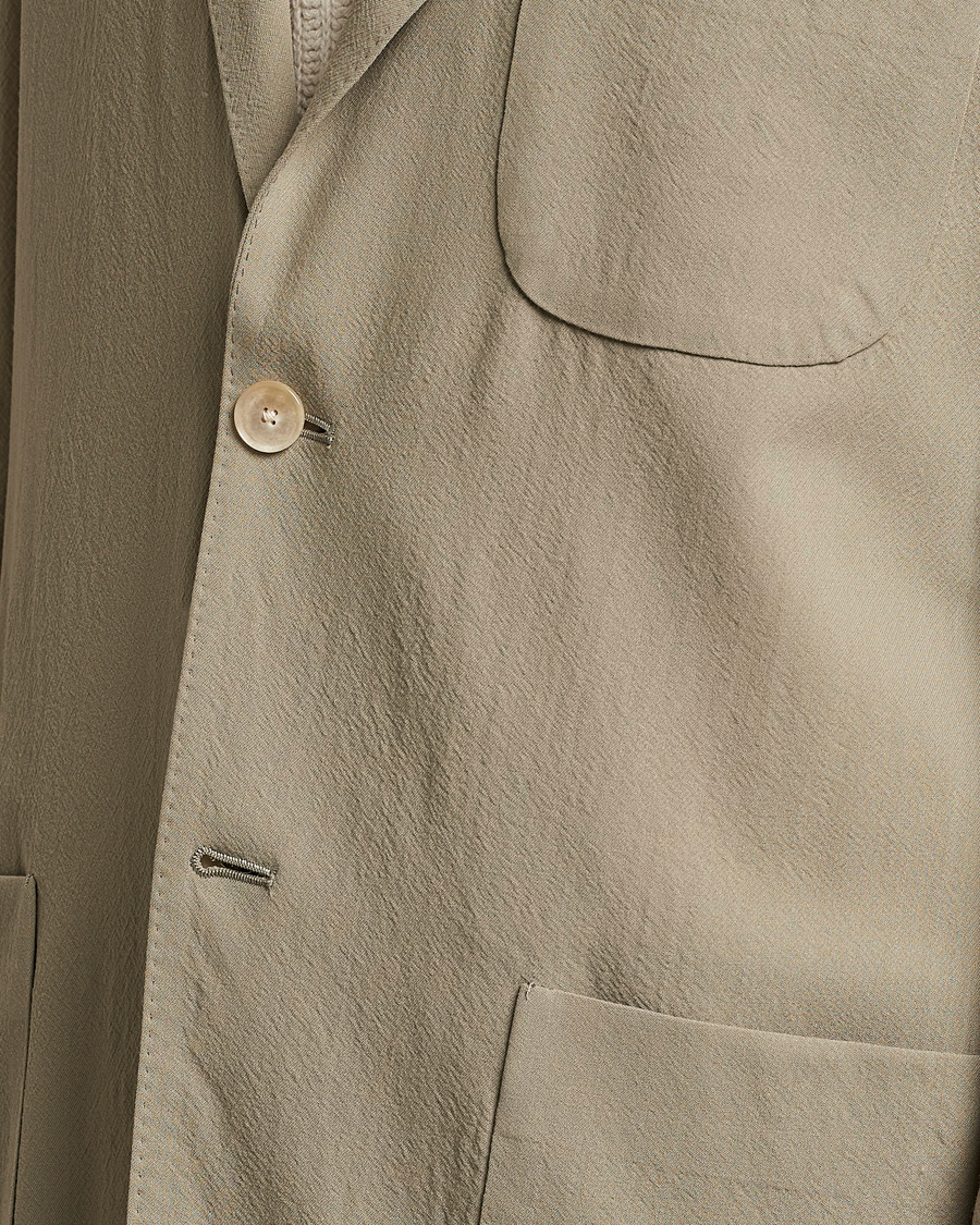 Heren | Blazers | Auralee | Viyella Wool Blazer Light Khaki