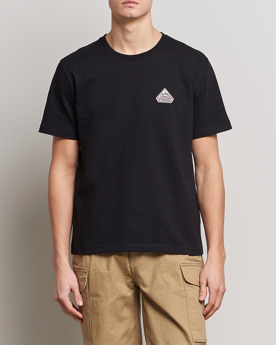 Heren | T-shirts | Pyrenex | Echo Cotton Logo T-Shirt Black