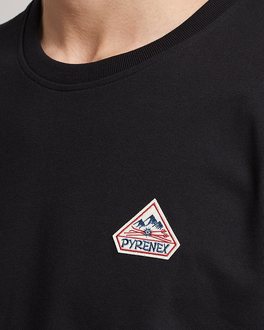 Heren | T-shirts | Pyrenex | Echo Cotton Logo T-Shirt Black