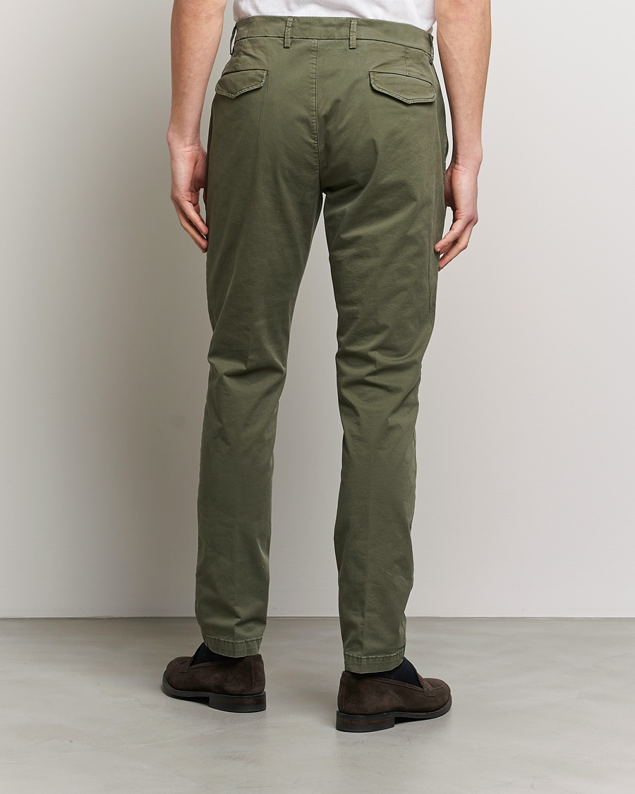 Heren | Broeken | Briglia 1949 | Tapered Fit Cotton Twill Stretch Chinos Olive