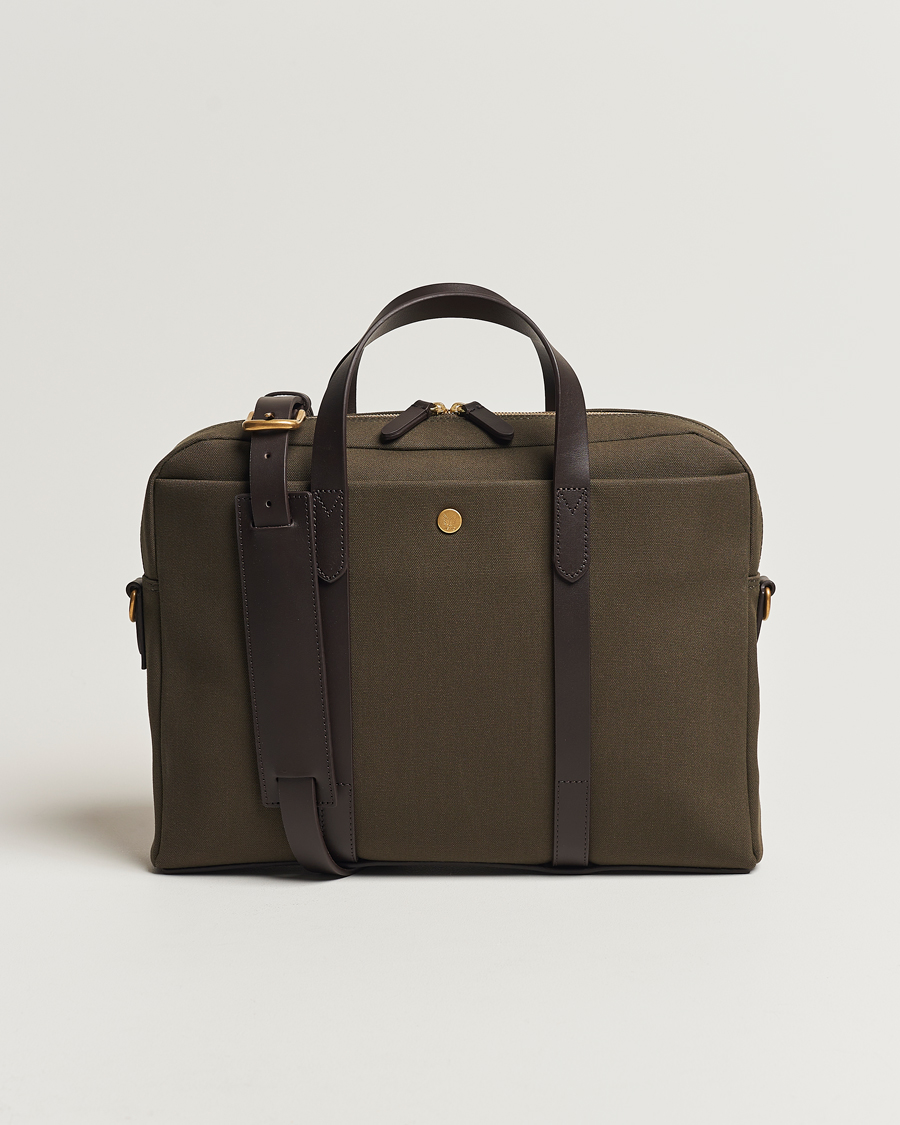 Heren | Tassen | Mismo | M/S Aspire Briefcase Army/Dark Brown
