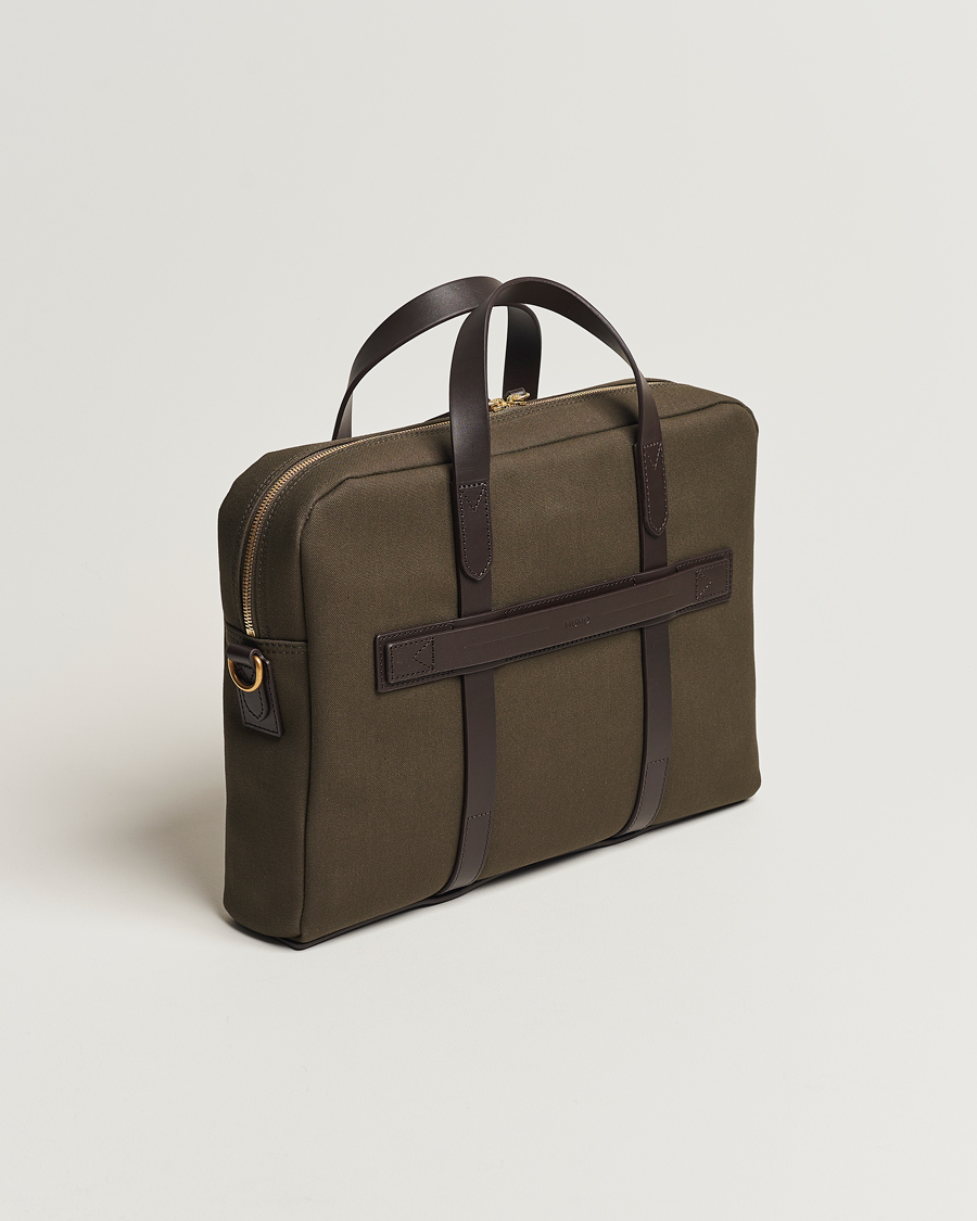 Heren | Tassen | Mismo | M/S Aspire Briefcase Army/Dark Brown
