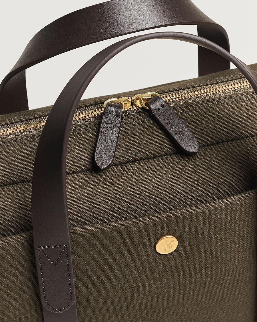 Heren | Tassen | Mismo | M/S Aspire Briefcase Army/Dark Brown