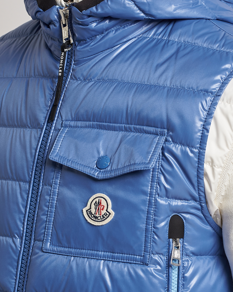 Heren | Gilets | Moncler | Ragot Down Vest Light Blue