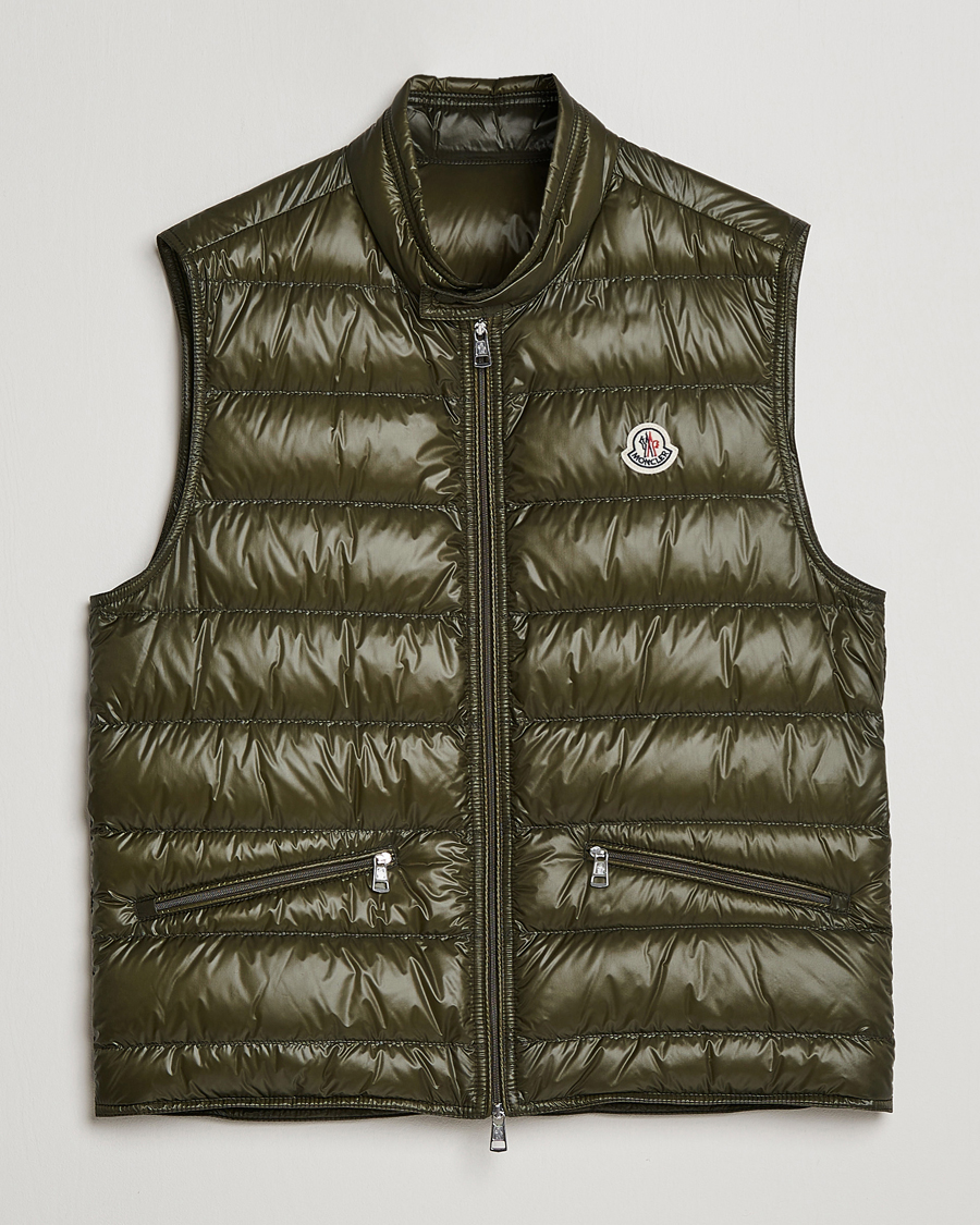 Heren | Gilets | Moncler | Gui Down Vest Military Green