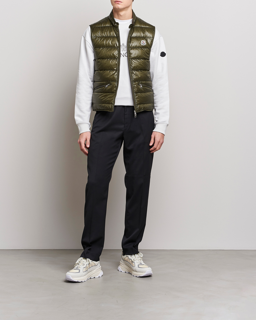 Heren | Gilets | Moncler | Gui Down Vest Military Green