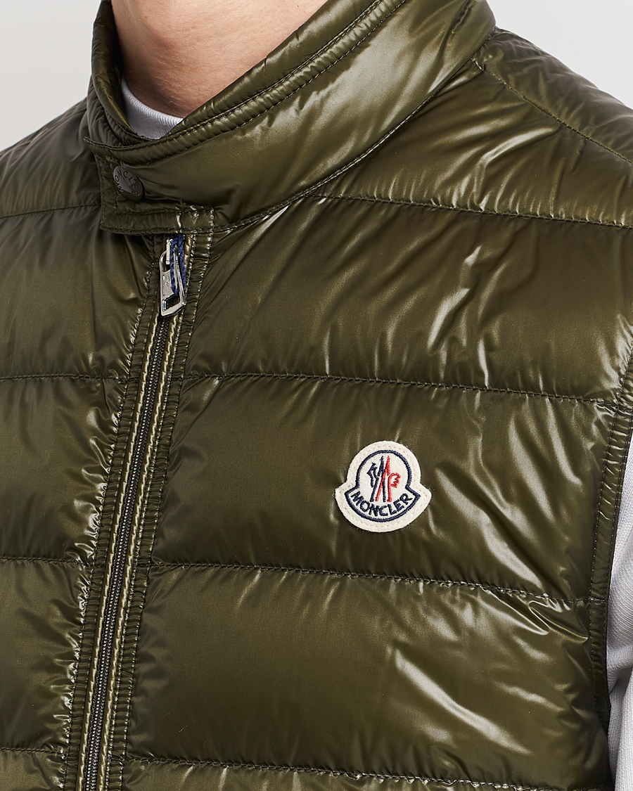 Heren | Gilets | Moncler | Gui Down Vest Military Green