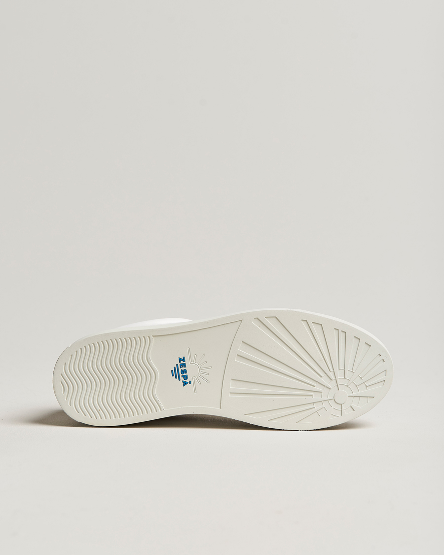 Heren | Zespà ZSP4 Nappa Leather Sneakers White/Dark Green | Zespà | ZSP4 Nappa Leather Sneakers White/Dark Green