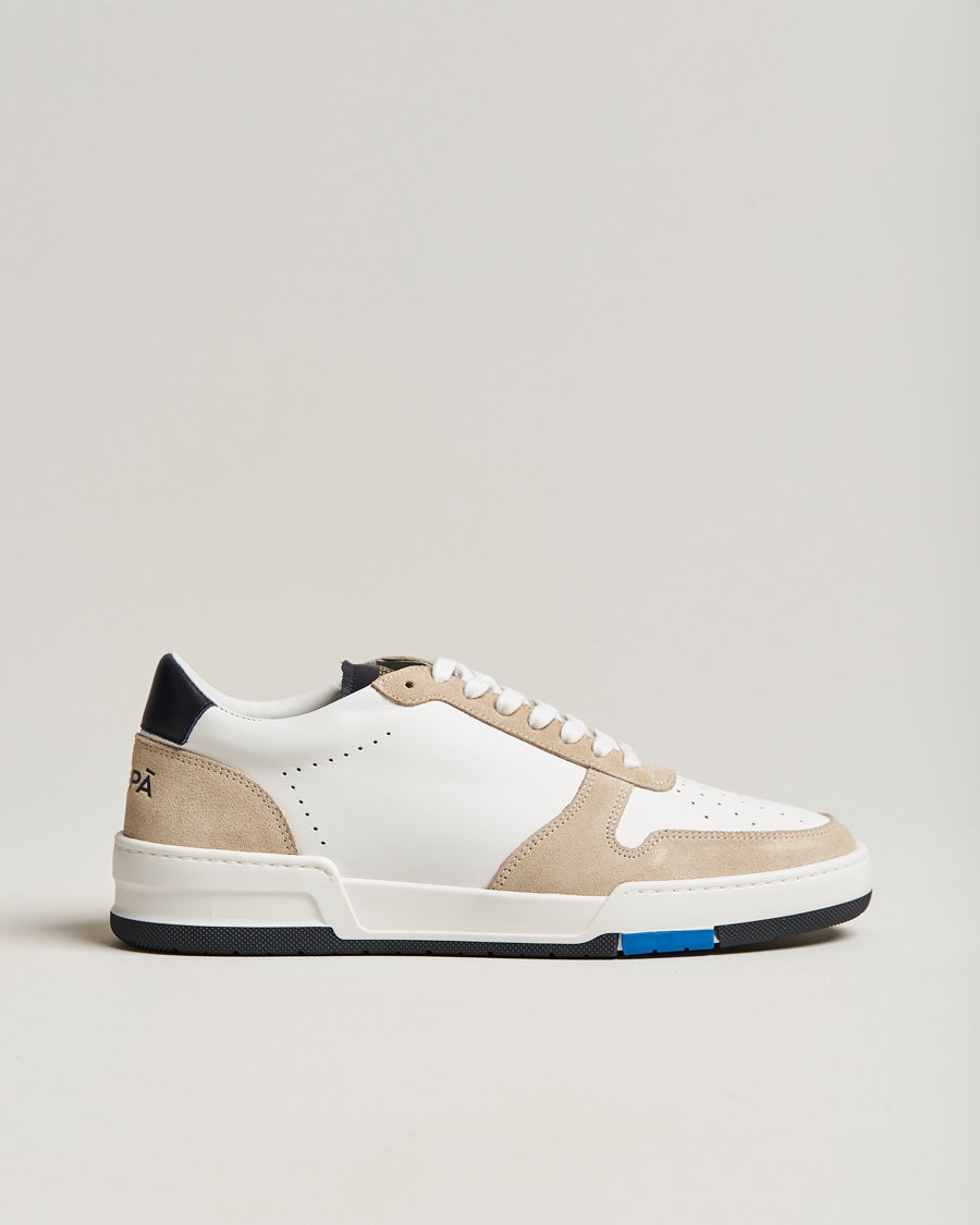 Heren | Zespà ZSP23 MAX Nappa/Suede Sneakers Frost/Navy | Zespà | ZSP23 MAX Nappa/Suede Sneakers Frost/Navy