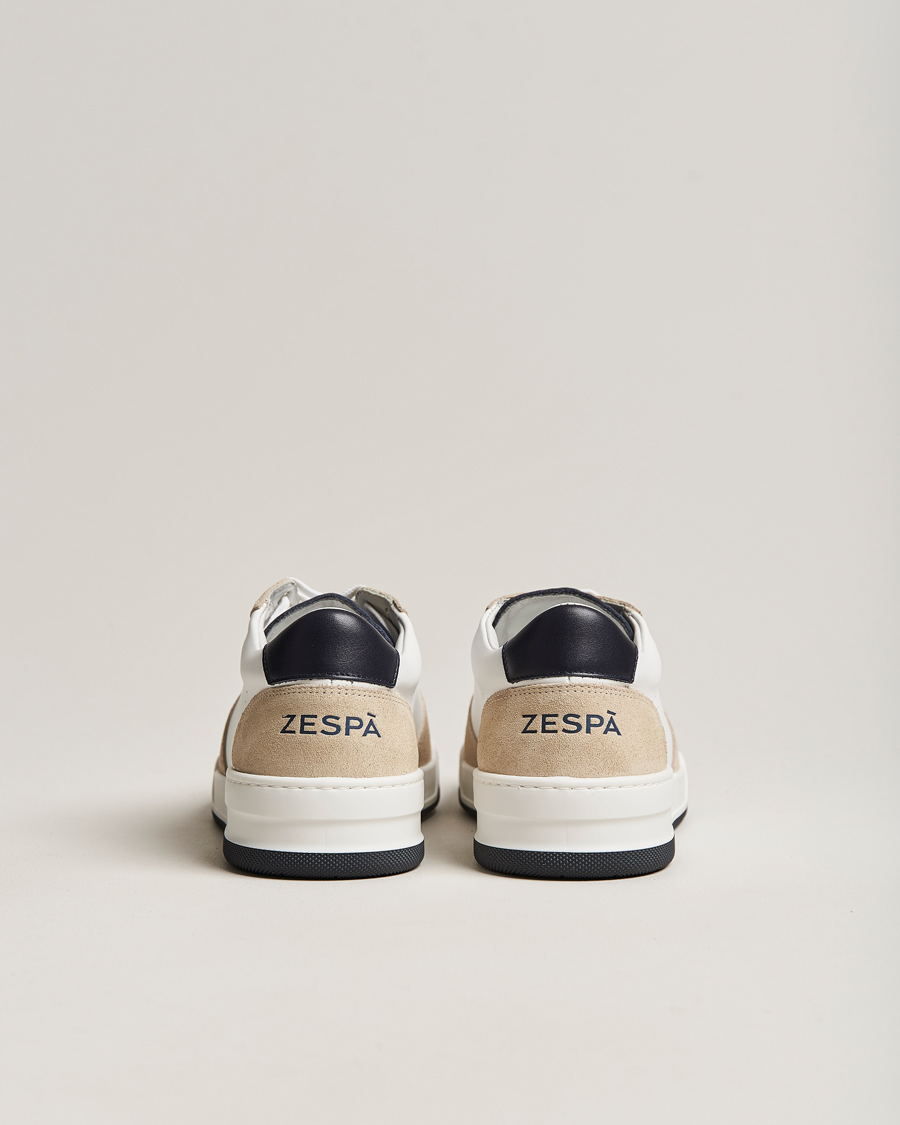 Heren | Zespà ZSP23 MAX Nappa/Suede Sneakers Frost/Navy | Zespà | ZSP23 MAX Nappa/Suede Sneakers Frost/Navy