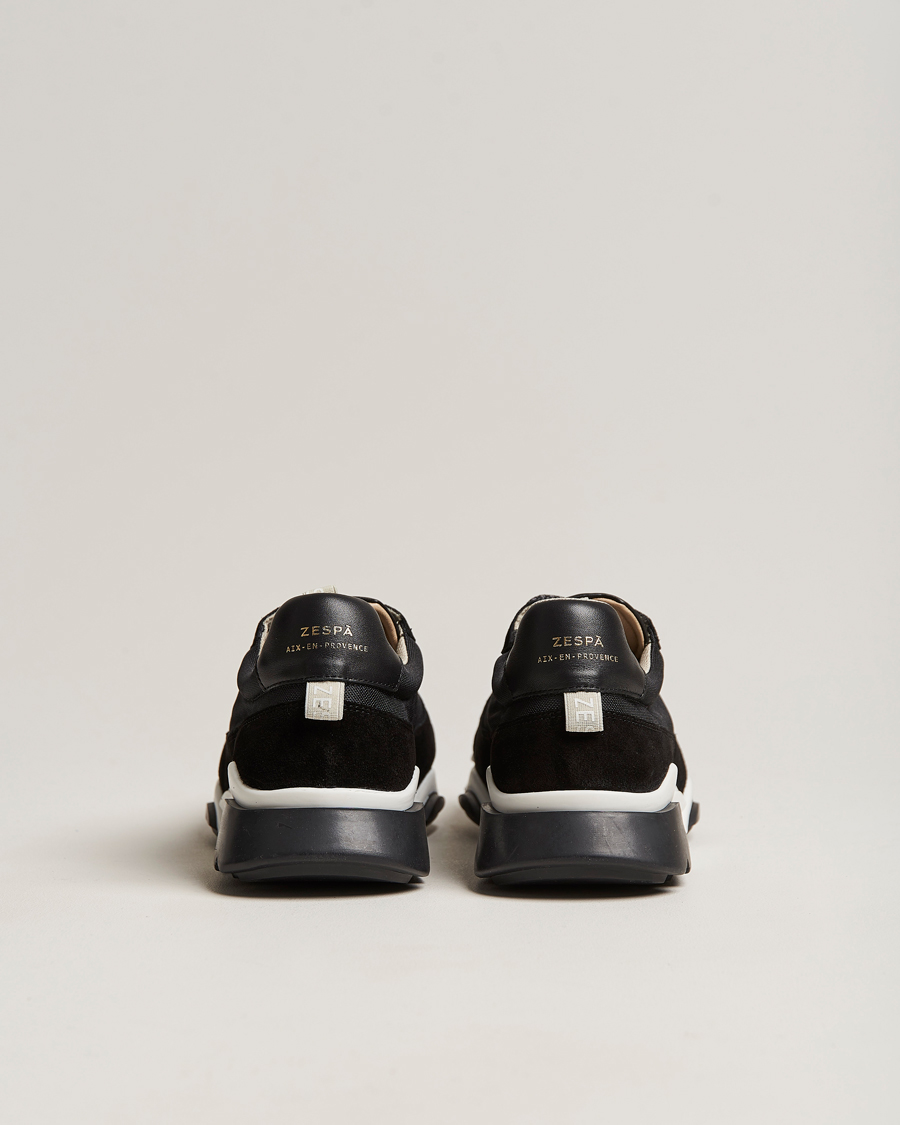 Heren | Zespà ZSP7 Textile Seaqual Running Sneaker Black | Zespà | ZSP7 Textile Seaqual Running Sneaker Black