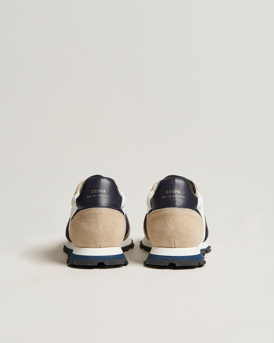 Heren | Zespà ZSP6 Pique Seaqual Running Sneaker Frost/Navy | Zespà | ZSP6 Pique Seaqual Running Sneaker Frost/Navy
