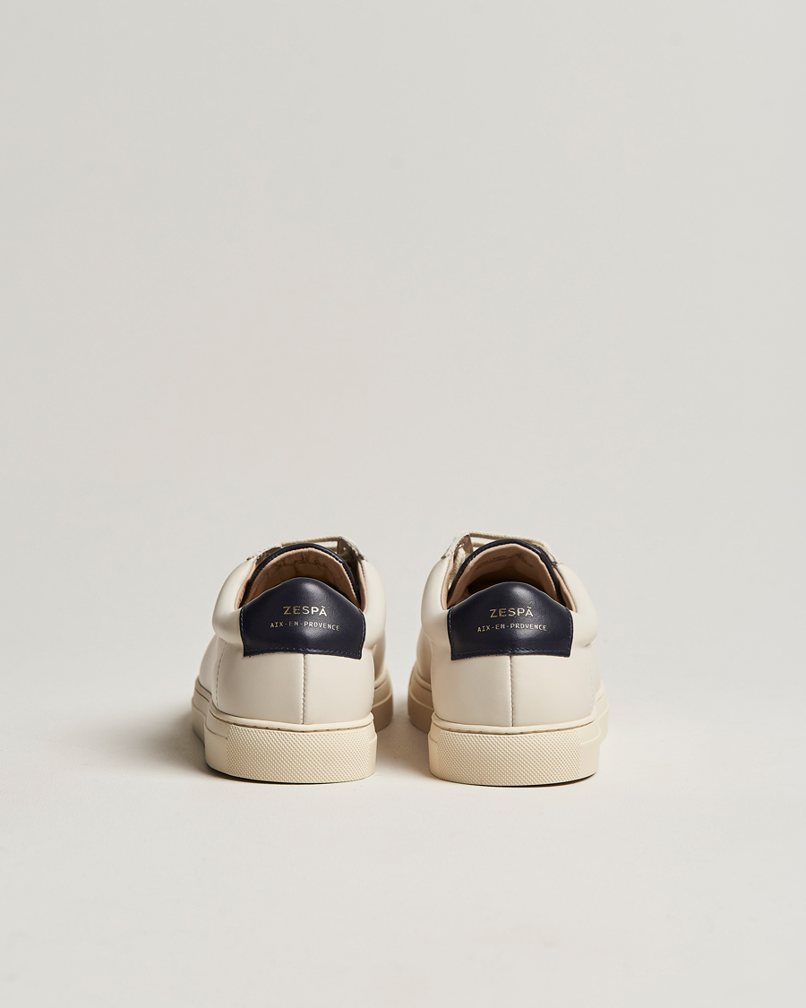 Heren | Zespà ZSP4 Nappa Leather Sneakers Off White/Navy | Zespà | ZSP4 Nappa Leather Sneakers Off White/Navy