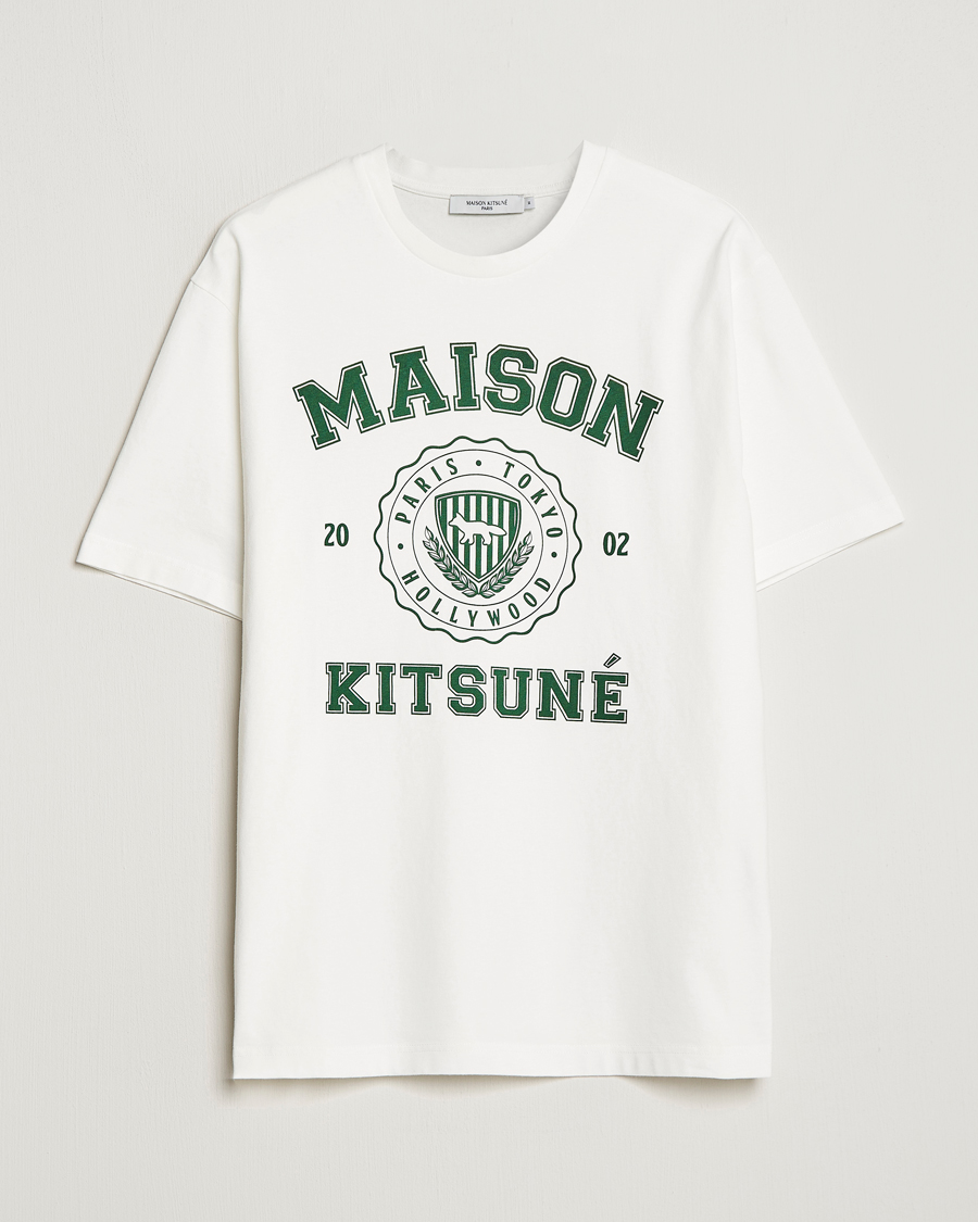Heren | T-shirts | Maison Kitsuné | Varsity Comfort Tee Off White