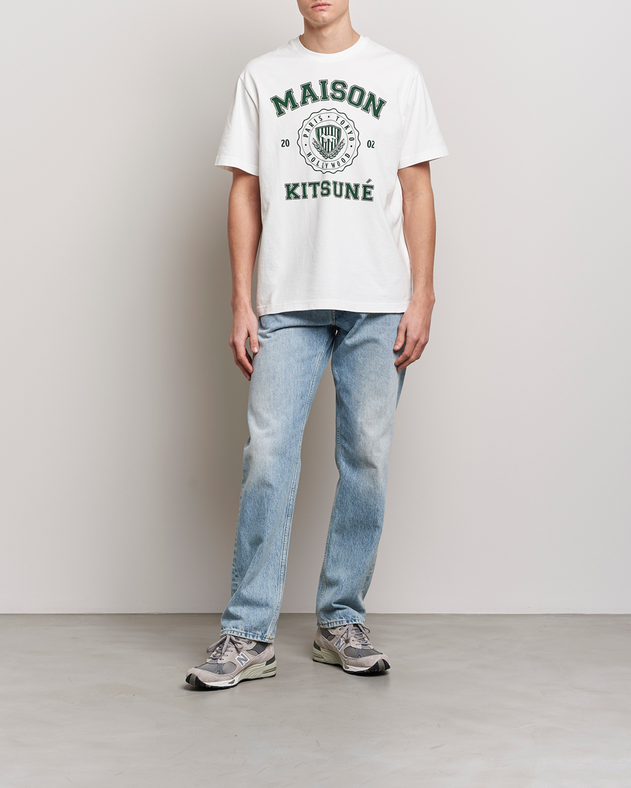 Heren | T-shirts | Maison Kitsuné | Varsity Comfort Tee Off White