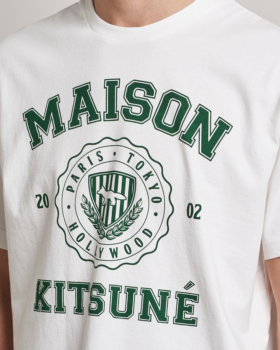 Heren | T-shirts | Maison Kitsuné | Varsity Comfort Tee Off White