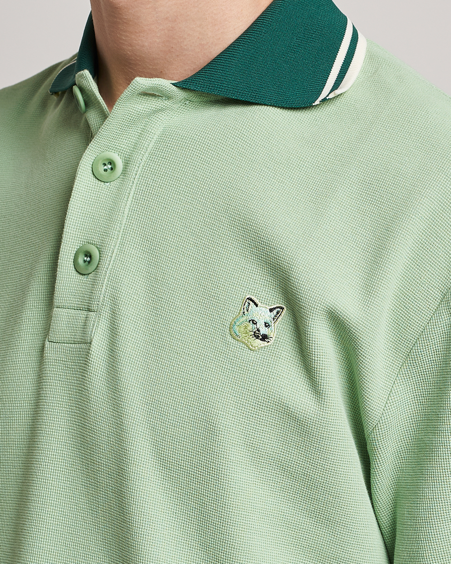 Heren | Polo's | Maison Kitsuné | Tonal Fox Head Polo Mint