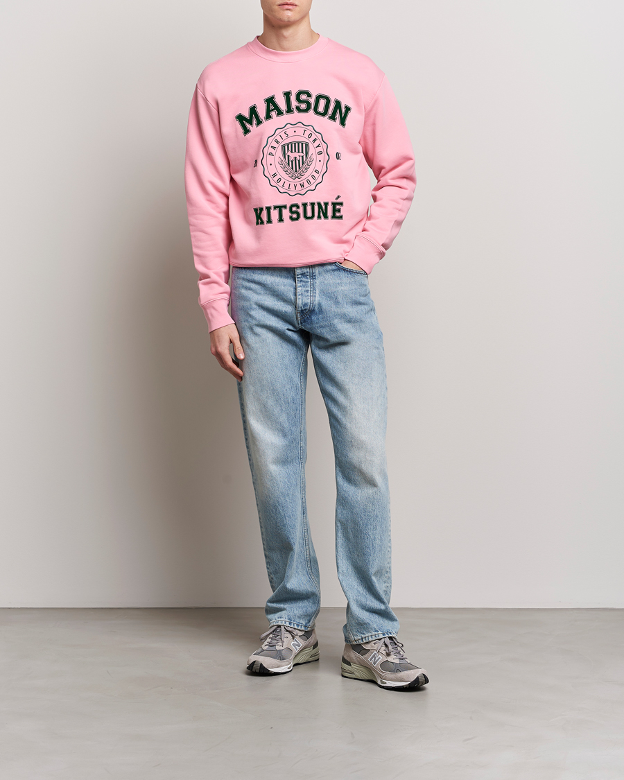 Heren | Truien | Maison Kitsuné | Varsity Comfort Sweatshirt Strawberry