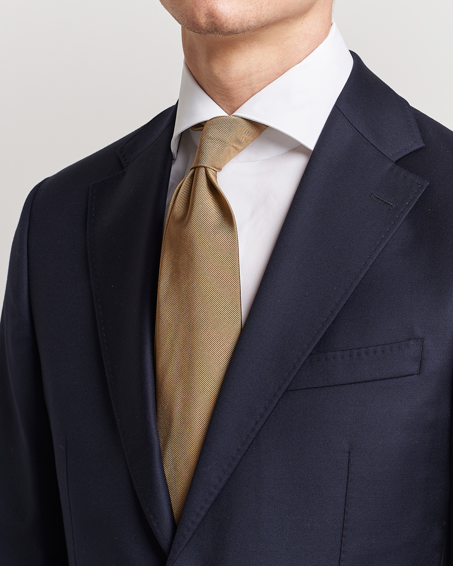 Men | Amanda Christensen | Amanda Christensen | Plain Classic Tie 8 cm Sand