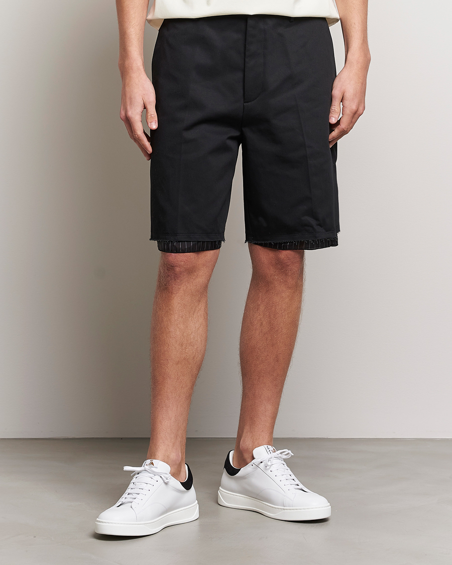 Heren | Korte broek | Lanvin | Raw Edge Tailored Shorts Black