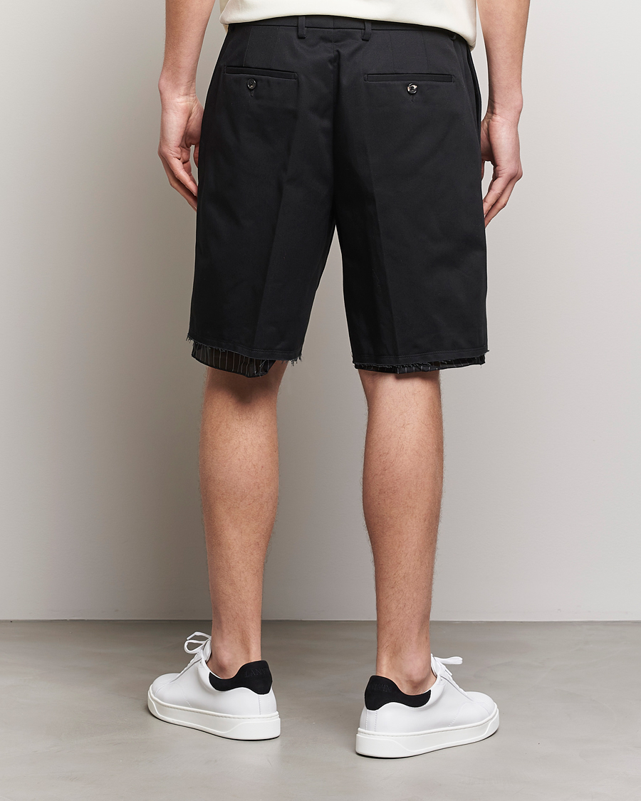 Heren | Korte broek | Lanvin | Raw Edge Tailored Shorts Black