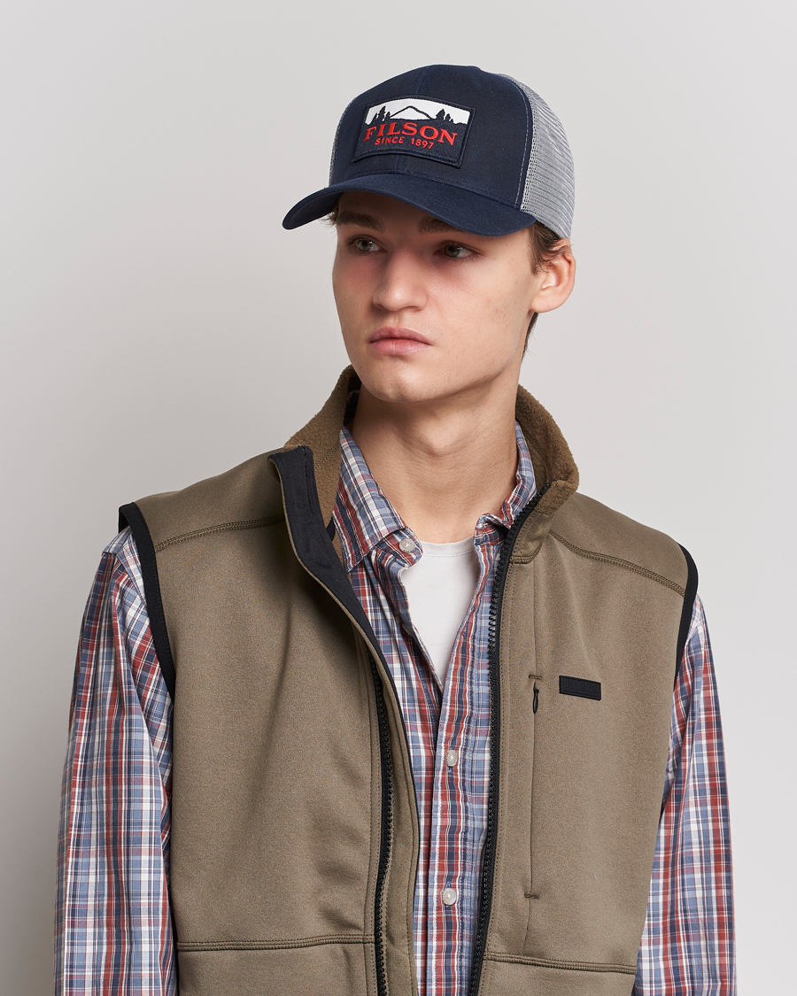 Heren | American Heritage | Filson | Mesh Logger Cap Navy