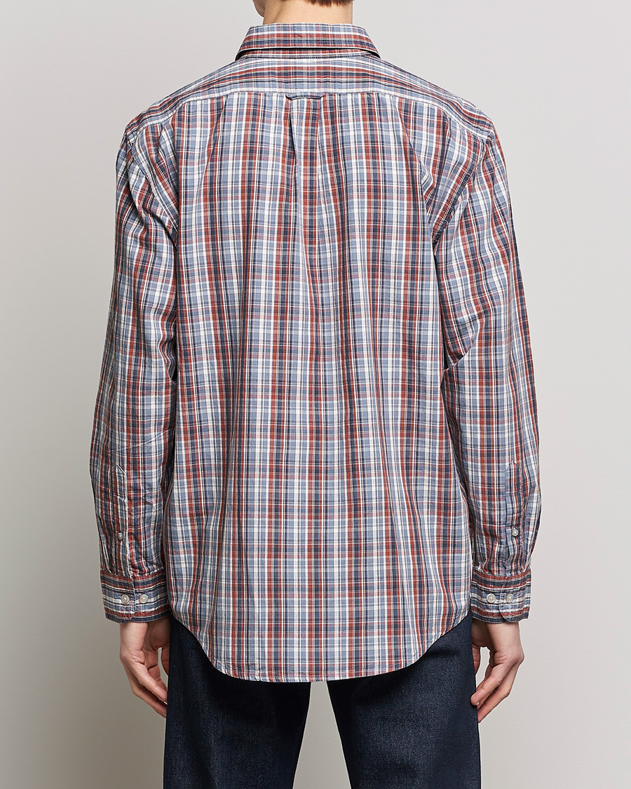 Heren | Overhemden | Filson | Washed Feather Cloth Shirt Navy/Iron/Ivory