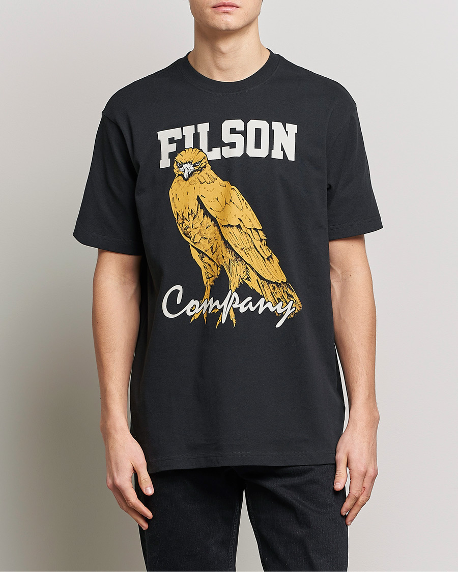 Heren | Zwarte T-shirts | Filson | Pioneer Graphic T-Shirt Black