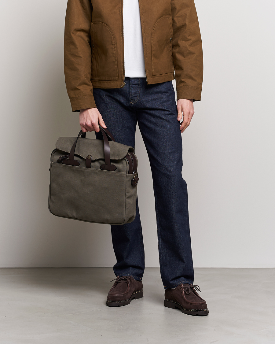 Heren | Tassen | Filson | Original Briefcase Otter Green