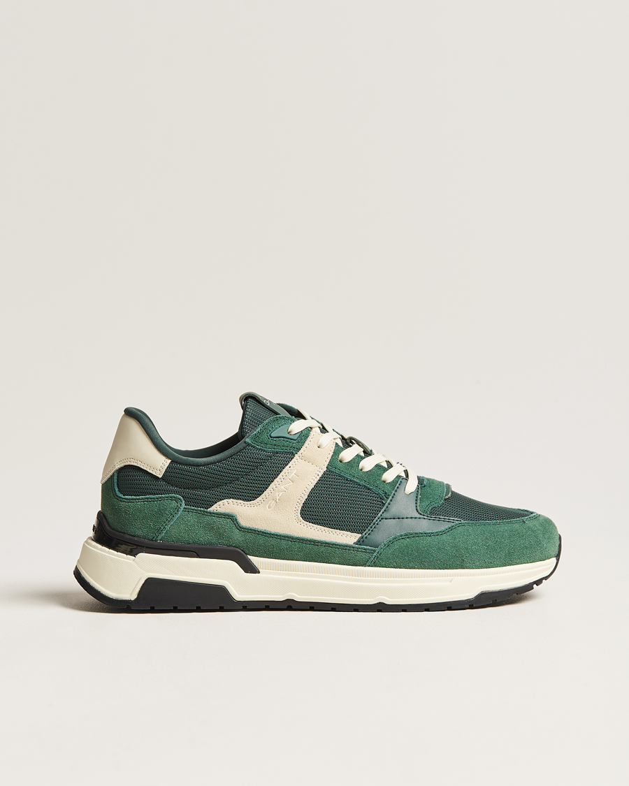 Heren | GANT Jeuton Running Sneaker Tartan Green | GANT | Jeuton Running Sneaker Tartan Green