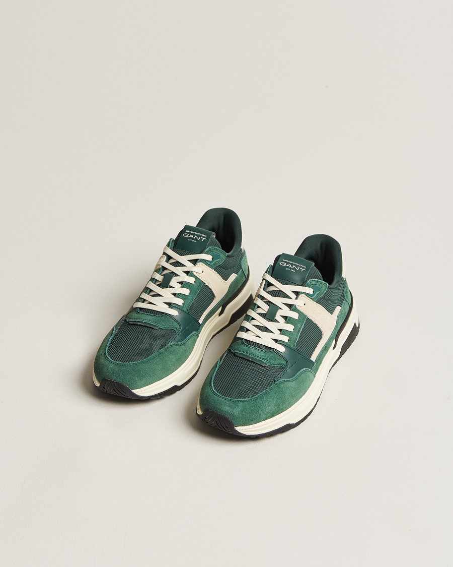 Heren | GANT | GANT | Jeuton Running Sneaker Tartan Green