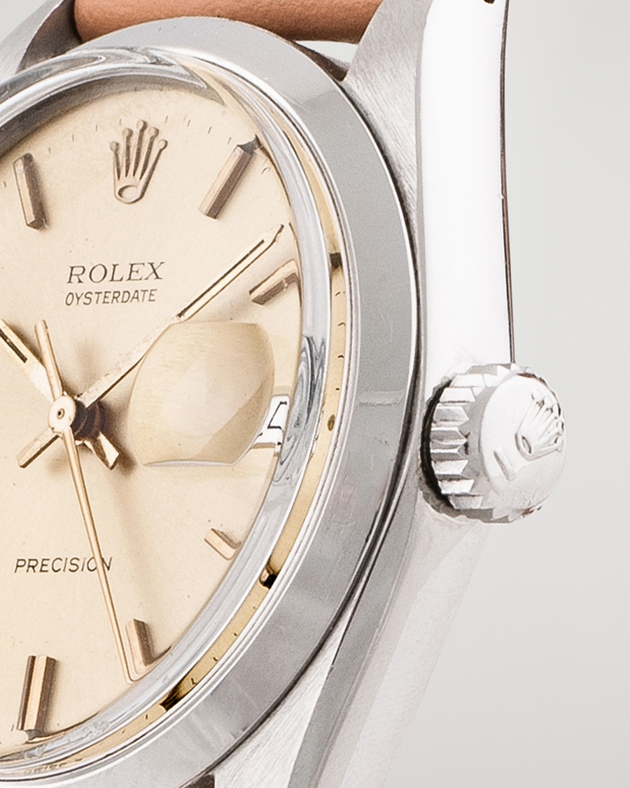 Heren | Rolex Pre-Owned Precision 6694 Oysterdate Steel White | Rolex Pre-Owned | Precision 6694 Oysterdate Steel White