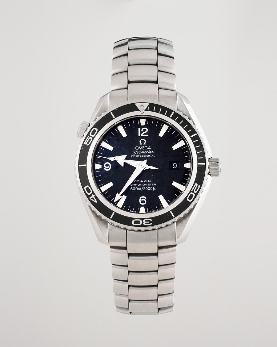 Heren | Omega Pre-Owned Seamaster Planet Ocean 2200.50.00 Steel Black | Omega Pre-Owned | Seamaster Planet Ocean 2200.50.00 Steel Black