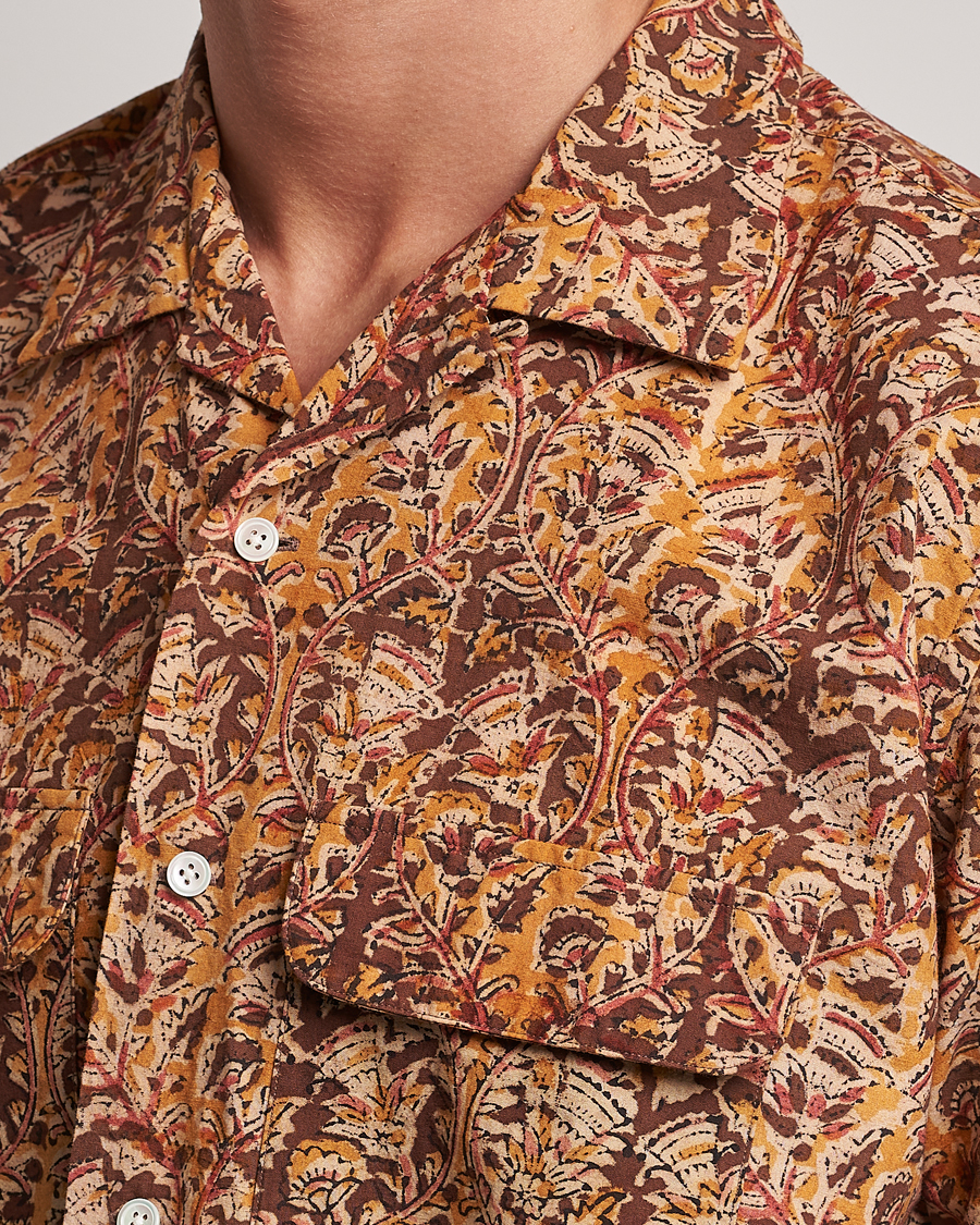 Heren | Overhemden | BEAMS PLUS | Block Print Camp Shirt Brown