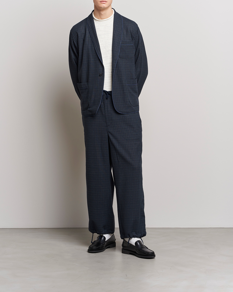 Heren | Broeken | BEAMS PLUS | Panama Wool Pants Navy