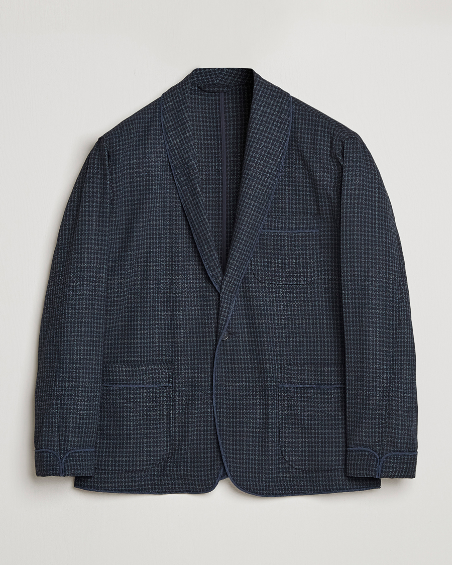 Heren | Blazers | BEAMS PLUS | Panama Smoking Jacket Navy