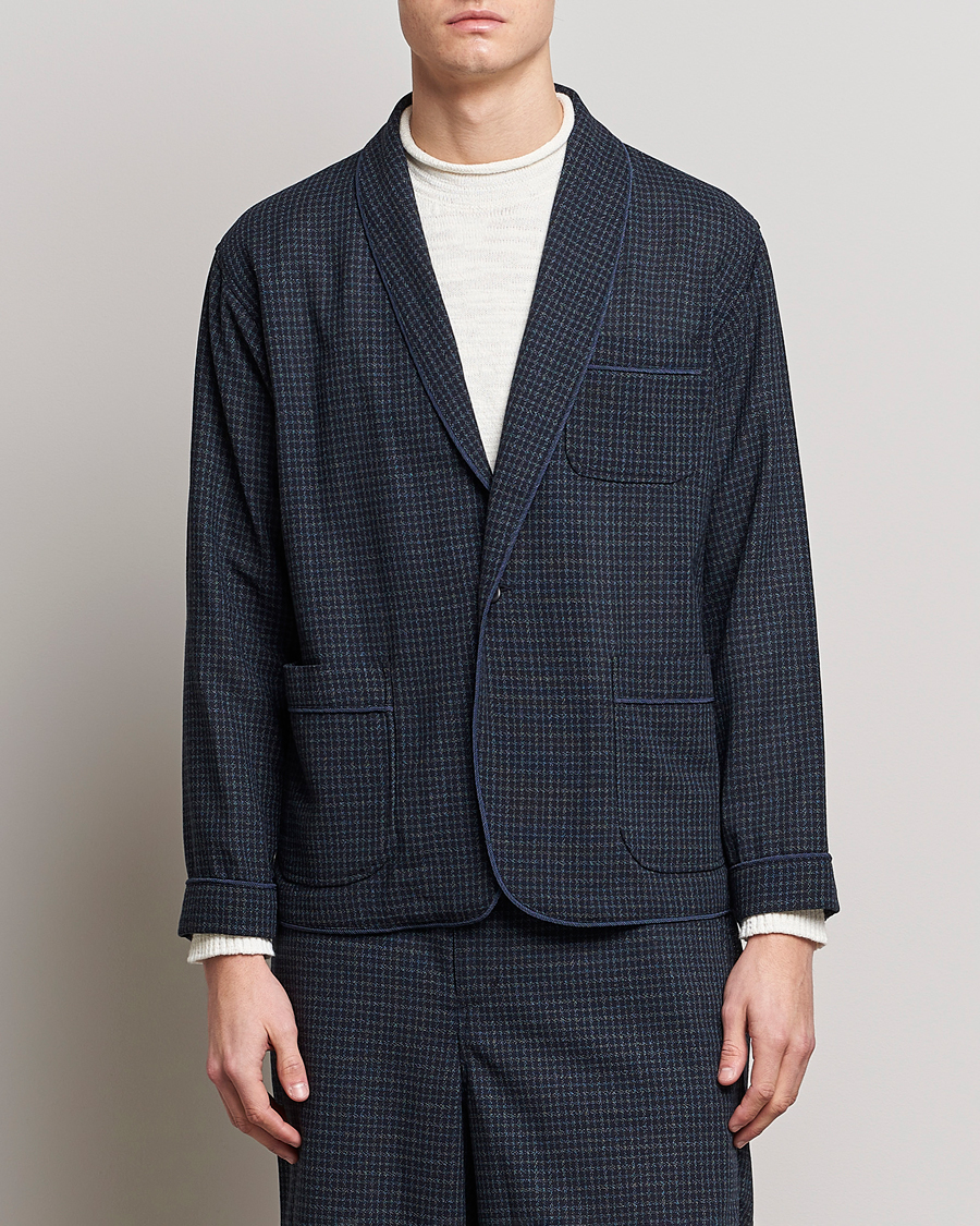 Heren | Blazers | BEAMS PLUS | Panama Smoking Jacket Navy