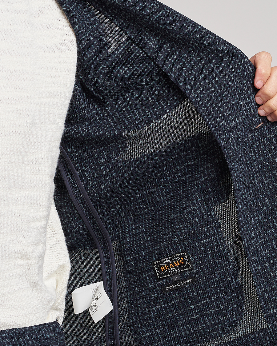 Heren | Blazers | BEAMS PLUS | Panama Smoking Jacket Navy