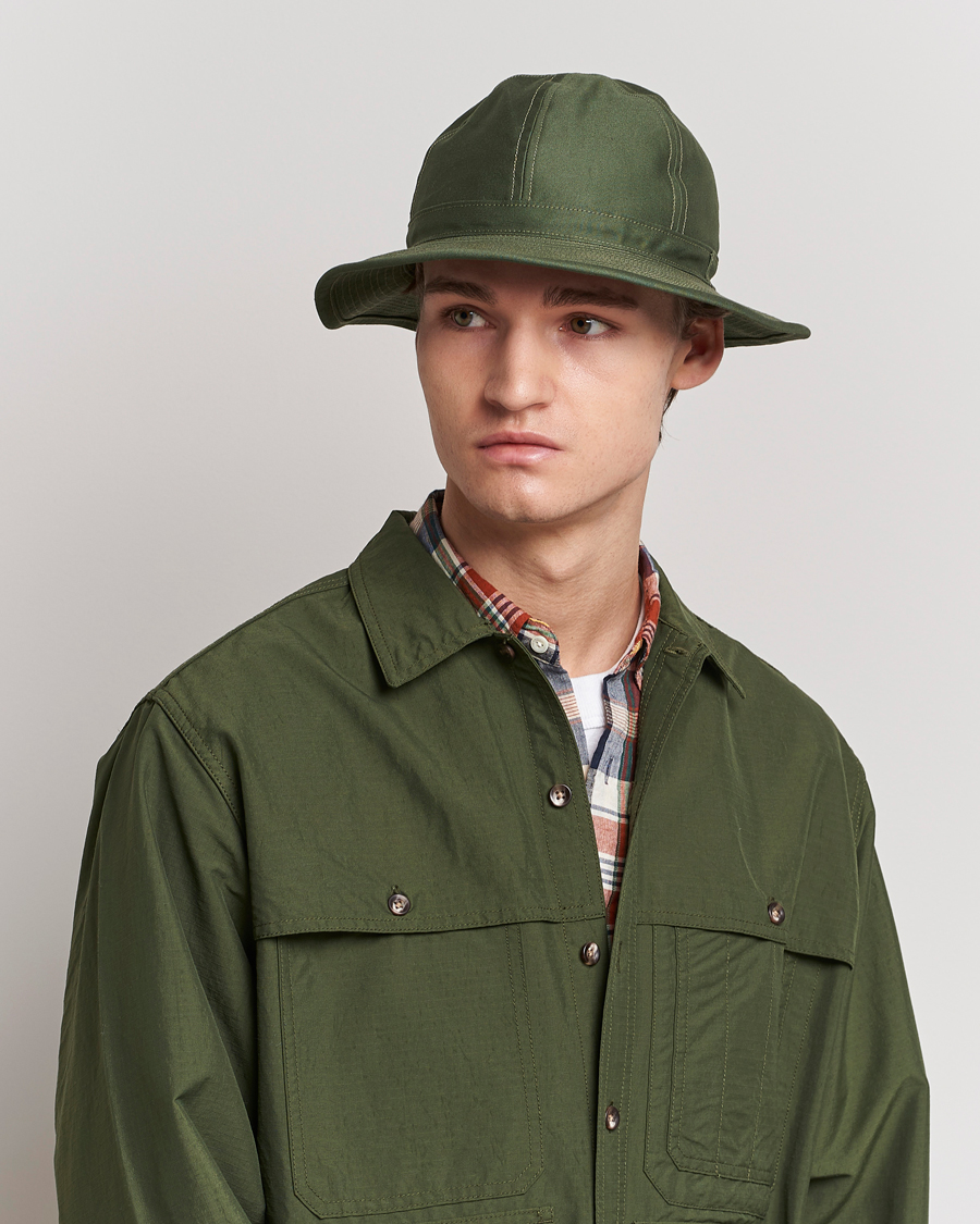 Heren | BEAMS PLUS MIL Cotton Hat Olive | BEAMS PLUS | MIL Cotton Hat Olive