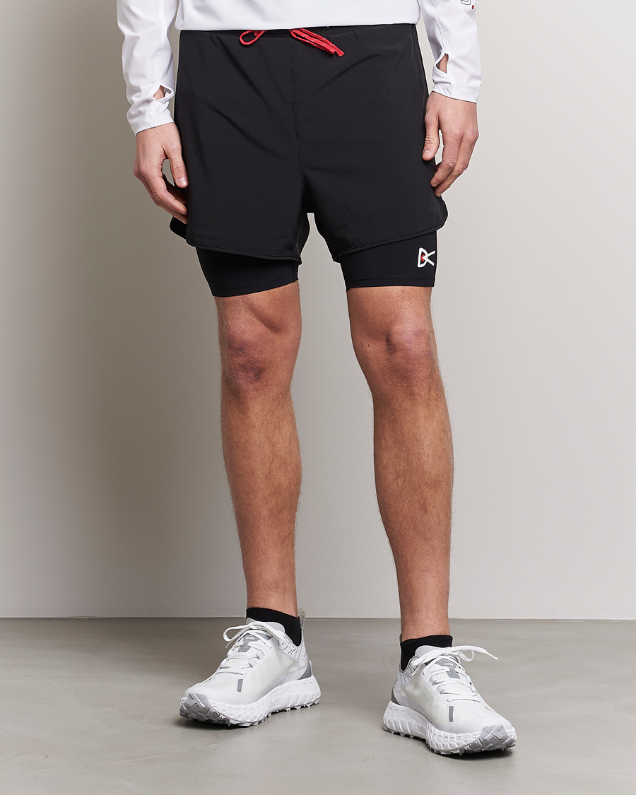 Heren | Active | District Vision | Aaron Trail Shorts Black