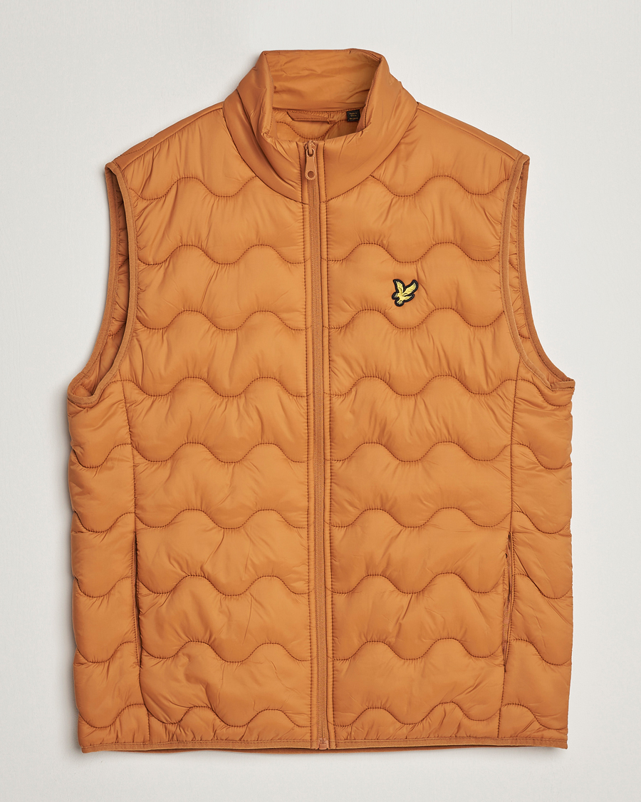 Heren | Gilets | Lyle & Scott | Crest Quilted Gilet Vest Salt Burne
