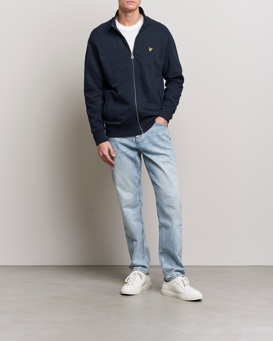 Heren | Truien | Lyle & Scott | Track Full Zip Sweater Dark Navy