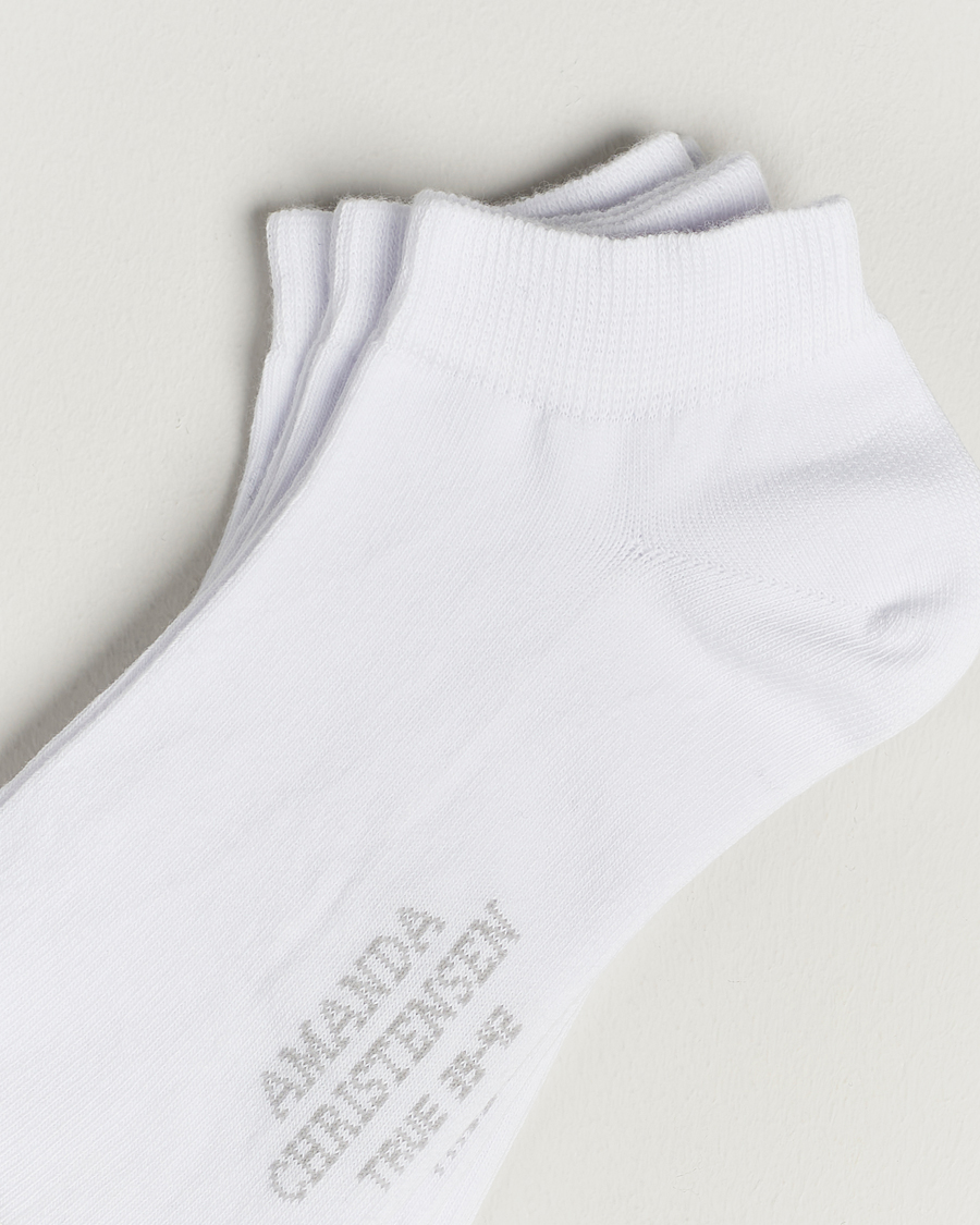 Heren | Kleding | Amanda Christensen | 3-Pack True Cotton Sneaker Socks White