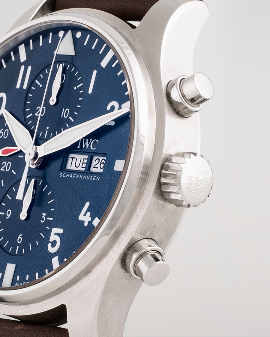 Heren | Pre-Owned & Vintage Watches | IWC Pre-Owned | Le Petit Prince Chronograph IW377714 Steel Blue