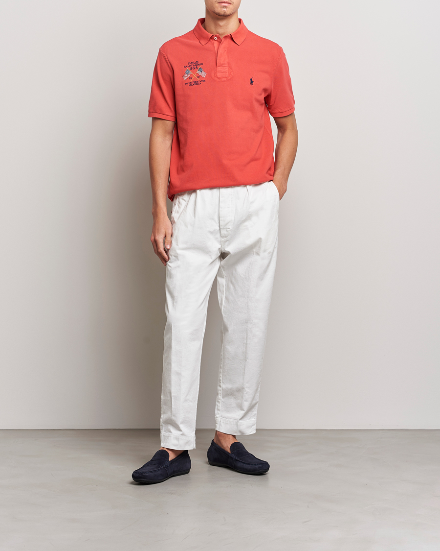 Heren | Polo's | Polo Ralph Lauren | Classic Fit Flag Polo Evening Post Red