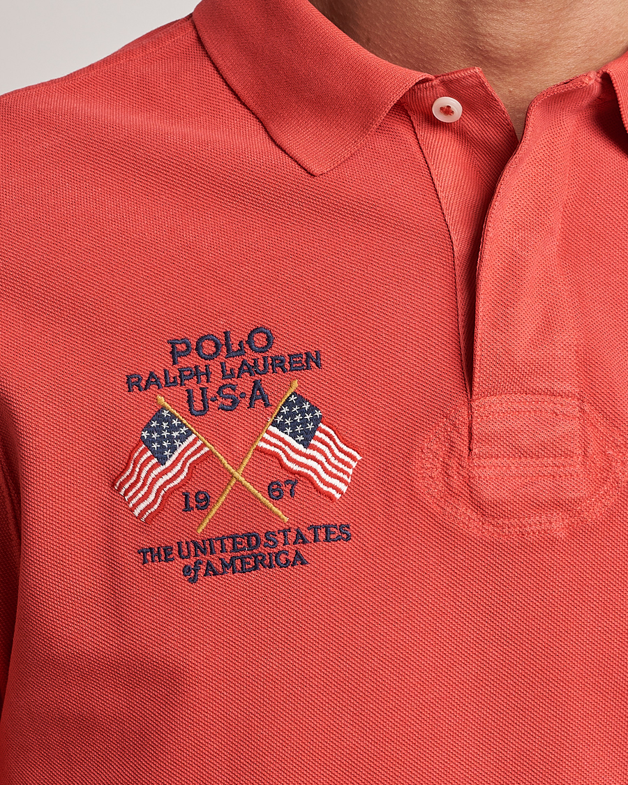 Heren | Polo's | Polo Ralph Lauren | Classic Fit Flag Polo Evening Post Red