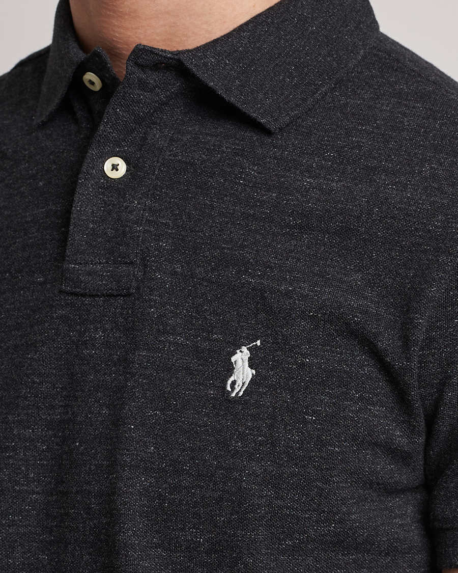 Heren | Polo's | Polo Ralph Lauren | Custom Slim Fit Polo Black Marl Heather